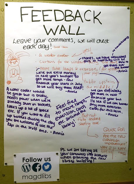Feedback wall 13th May 2015