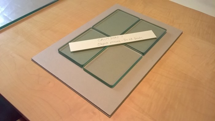 Fig 4 - Object during pressing