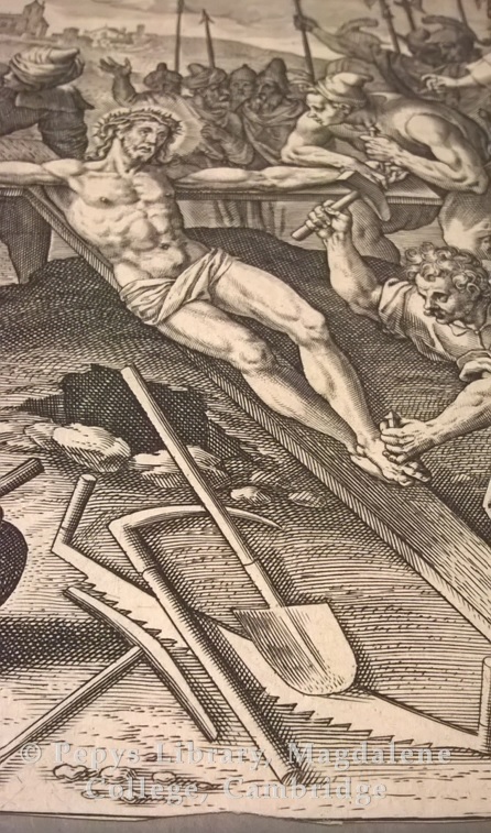 Fig 6 - Detail of a spade from one of the prints