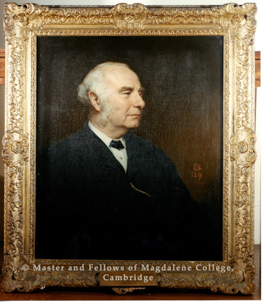 Oil portrait of Alfred Newton at Magdalene College, Cambridge