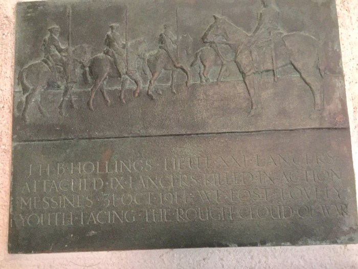 Hollings Plaque Cloisters